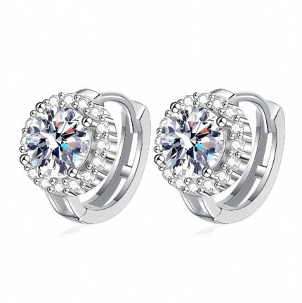 925 Silver Moissanite Earrings - ZHE-E1718