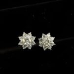 925 Silver Moissanite Earrings - ZHFE1550G - Image 4