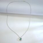 925 Silver Lab-Created Emerald Dynamic Necklace - Model LP0272R - Image 6