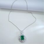 925 Silver Glass Necklace - P0149 - Image 6