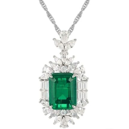 925 Silver Glass Necklace - P-015