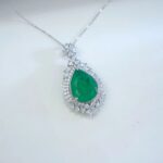 925 Silver Glass Necklace - P0168 - Image 2