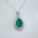 925 Silver Glass Necklace - P0168 - Image 3