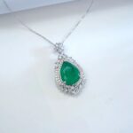925 Silver Glass Necklace - P0168 - Image 4