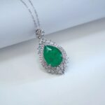 925 Silver Glass Necklace - P0168 - Image 5