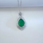 925 Silver Glass Necklace - P0168 - Image 6