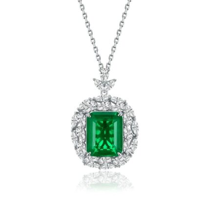 925 Silver Glass Necklace - ZHF-P1314
