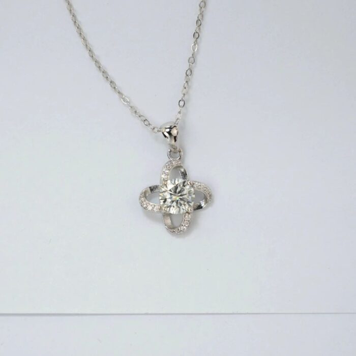 925 Silver Moissanite Necklace ZHF-P2025G - Image 2
