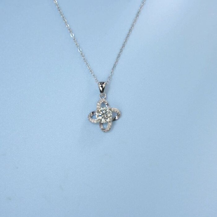 925 Silver Moissanite Necklace ZHF-P2025G - Image 4