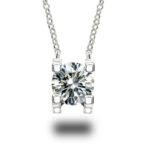 925 Silver Moissanite Necklace ZHF0110-1