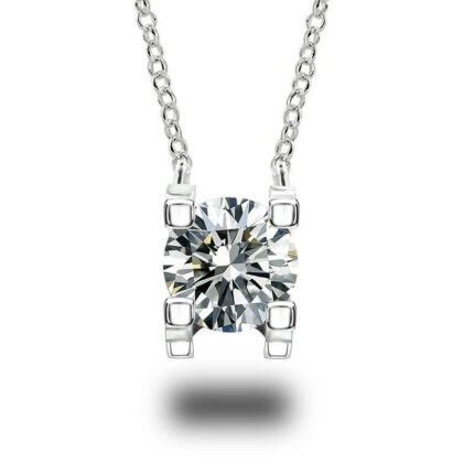 925 Silver Moissanite Necklace ZHF0110-1
